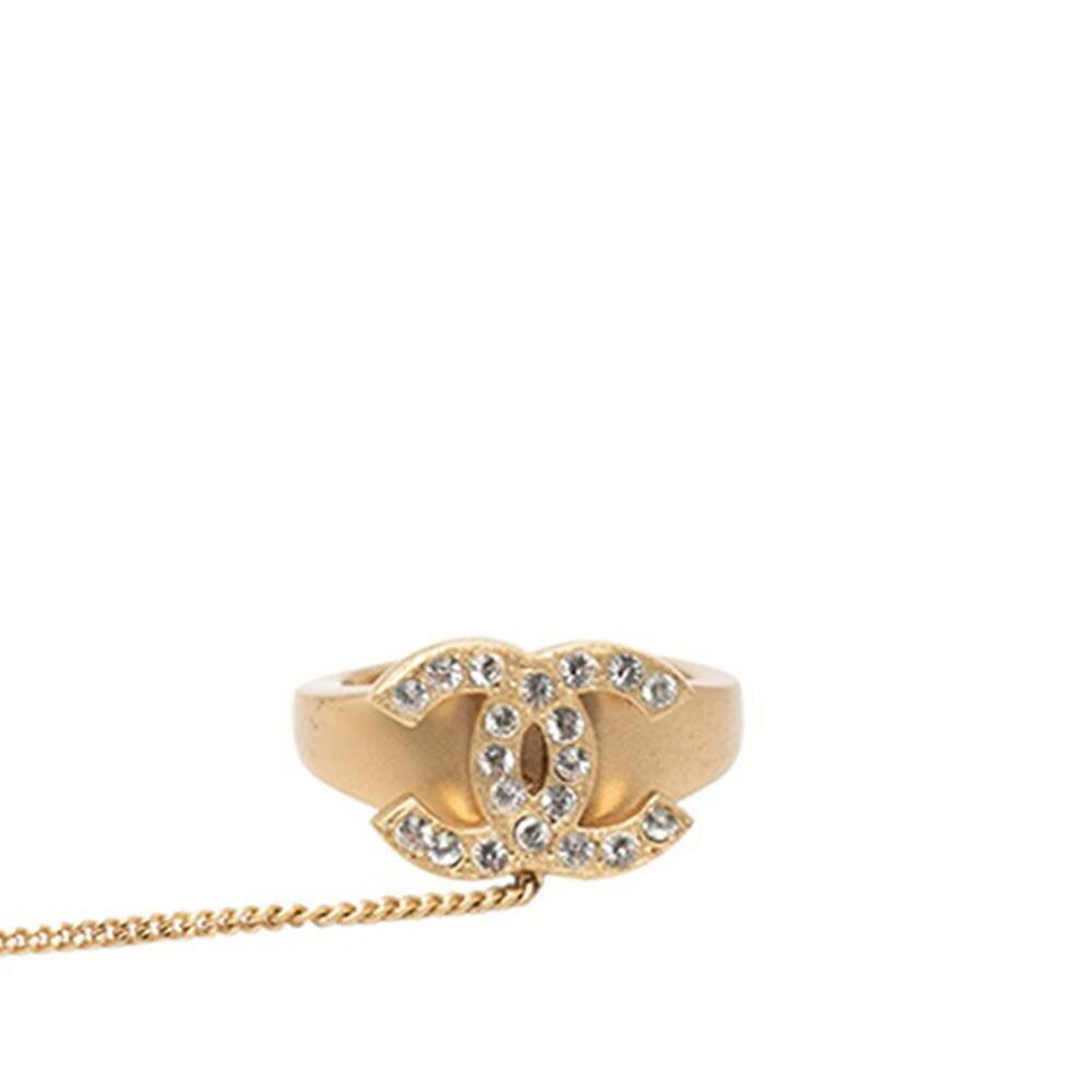CHANEL Authentic Gold Logo Ring - Picture 5 of 8